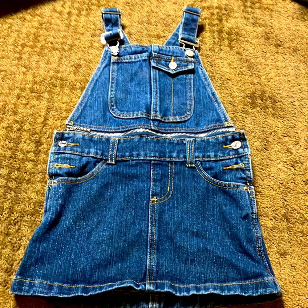 Rt 66 original clothing unique size 6 / 6 X denim jean skirt with top EUC
